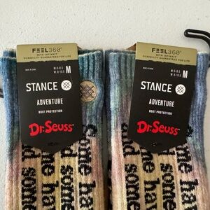 2 Pairs of Stance x Dr. Seuss Socks Size Medium Unisex